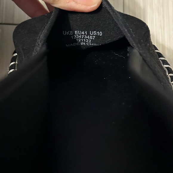 Like New ASOS DESIGN Journal flatform espadrilles in black - Picture 4 of 8